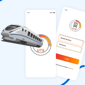 Railway Ticket Booking App UI Figma free templet