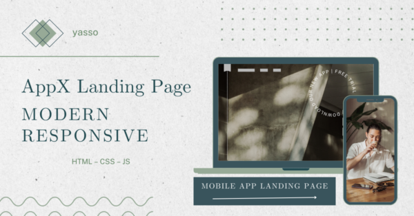 Modern Mobile App Landing Page – Clean & Responsive Design