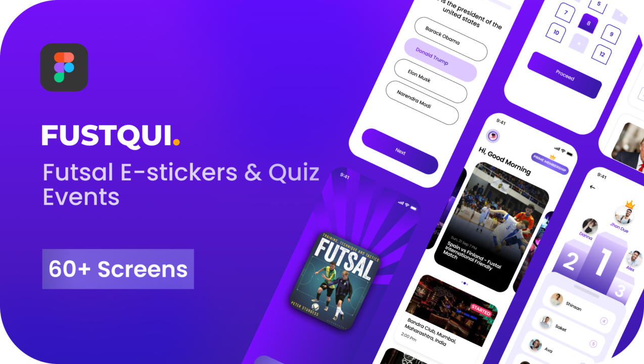 FustQui- Futsal E-stickers & Offline Quiz Events