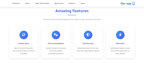 Modern Mobile App Landing Page – Clean & Responsive Design - Image 5