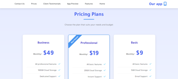 Modern Mobile App Landing Page – Clean & Responsive Design - Image 3