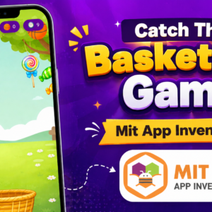 Catch BasketBall in Basket Game Aia MIT App Inventor