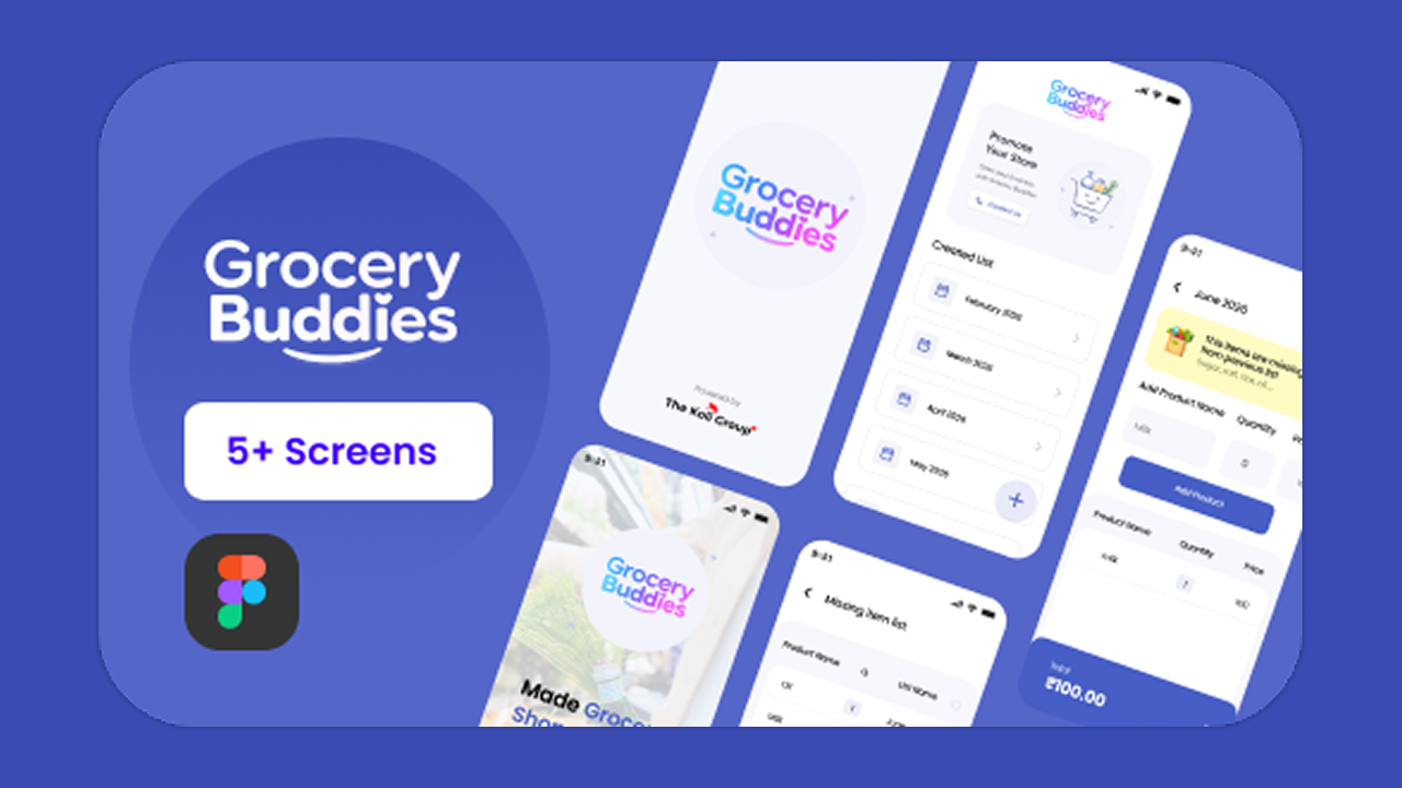Grocery Buddies UI Design Figma
